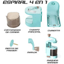 Cortador Vegetales Espiral Rallador Verdura Spaguetti 4 En 1