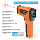 Pistola De Temperatura Láser Digital Sin Contacto -50 A 800