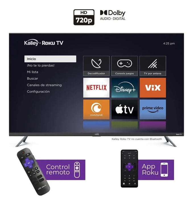 Televisor Kalley 40 Pulgadas K-rtv40Fhd Smart Tv Roku Tv