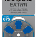 Pilas Para Audífono Rayovac Pr 675 Pack X6
