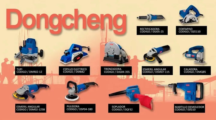 Taladro Eléctrico De Rotación De 1/4 - 6mm Dongcheng Azul Acero 60hz