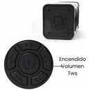 Bocina Portátil Ligero Bluetooth Tws Altavoz Inalámbrico Recargable Parlante Ldnio Luces Led Rgb Sonido Estéreo Graves Potentes Reproductor Música Negro Compacto Duradero