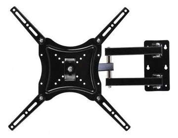 Soporte de TV LED LCD articulado de 14 a 55 pulgadas de hasta 50 kg, color negro