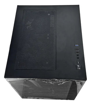 Gabinete Chasis Para Pc Gamer Pecera Argb Negro + 5 Cooler