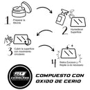 Oxido Cerio 40gr + Limpiavidrios + Paño