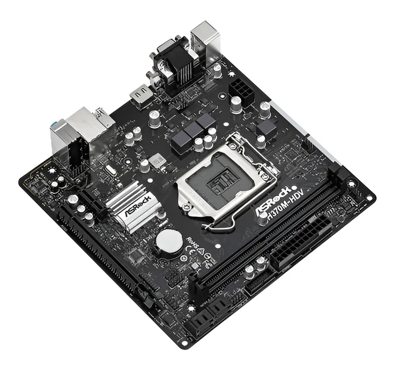 Mb Asrock H370m-hdv Ddr4 Lga 1151 Color Negro