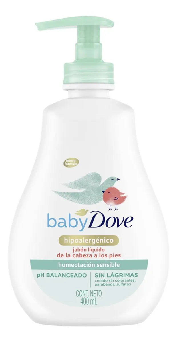 Jabon Liquido Corporal Dove Baby Hidratacion Sensible 400ml