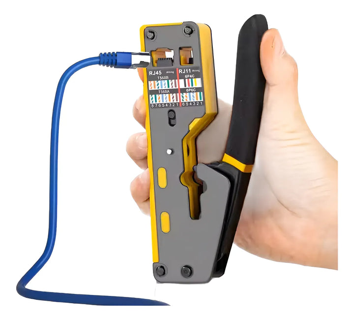 Ponchadora Crimpeadora Pinza Rj45 Rj11 Utp Cat 5/6 Pelacable