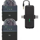 Microfono Sx31 De Solapa Inalambrico Para Celular Tipo C I Negro
