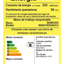 Cubierta Samsung Na64c3020as 4p Acero Inox 60cm Color Plateado