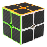Cubo Rubik 2x2 Qiyi Fibra De Carbono Speed Cube + Base Regalo