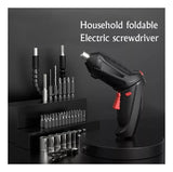 Taladro Destornillador Recargable Inalámbrico Eléctrico - Negro