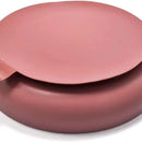 Kit Alimentación Bebe Niño Vajilla En Silicona Plato Babero Color Rosa Liso