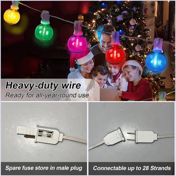Guirnalda De Luces Led De 25 Pies, Decoraciones Navideñas .