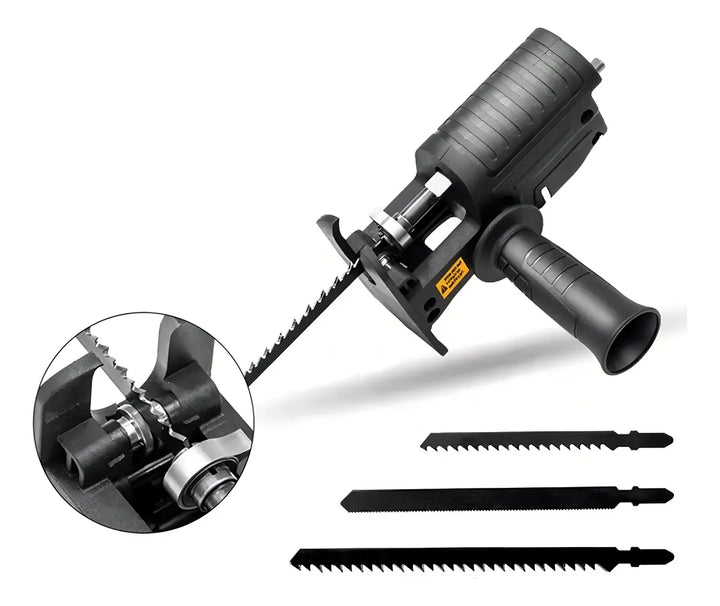 Convertidor De Taladro A Sierra Caladora + 13 Cuchillas