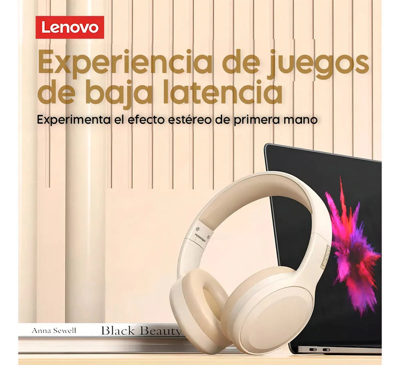 Audifonos Inalambricos Bluetooth Lenovo Thinkplus Th30 Color Beige