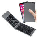 Teclado Inalambrico Bluetooth Plegable Para Pc Cel Letra Ñ Teclado Gris Idioma Inglés Internacional