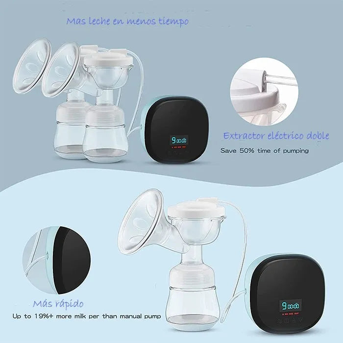 Extractor De Leche Doble Rh 338 Cargador Fácil