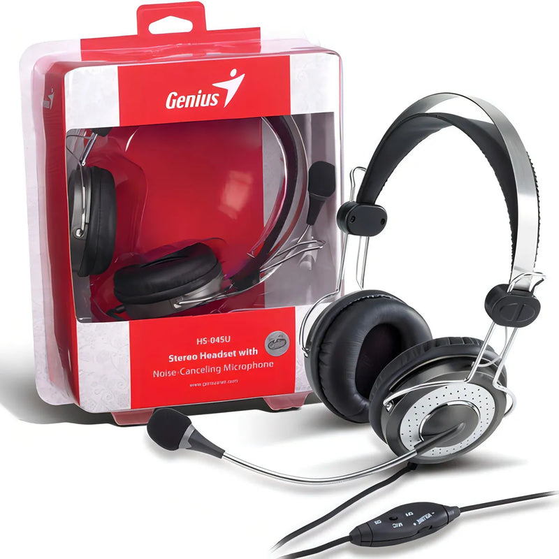 Auricular C/microfono Genius Hs-04su Pc Plug 3.5mm