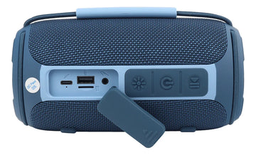 Parlante Bluetooth 16w Portátil Con Luces Led Jaltech Azul