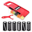 Cortador De Cocina Rallador De Verduras Mandoline 6 En 1 Gris