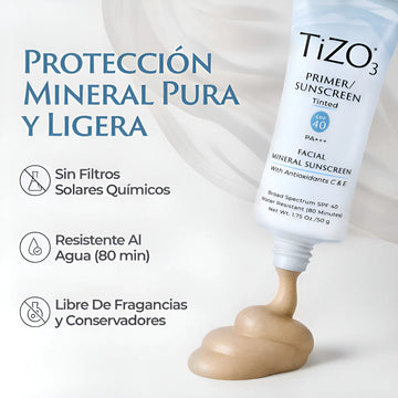 Protector Solar Tizo 3 Mineral Con Coloración Fact