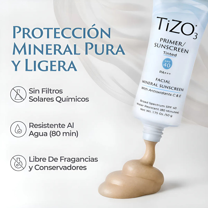 Protector Solar Tizo 3 Mineral Con Coloración Fact
