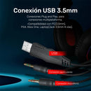 Audifonos Gamer Redragon Ares H120 Rgb Negro