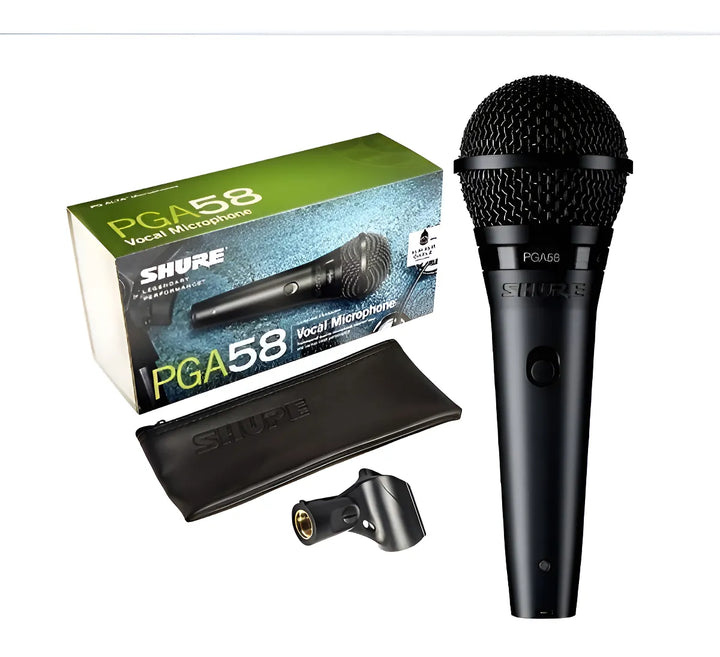 Micrófono Shure Pga58 Pga 58 Pga-58 con 2 años, color negro