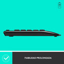 Kit de teclado y mouse inalámbrico Logitech MK345 Español color negro