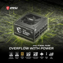 Fuente De Poder Msi Mag A750gl Pcie5 750w 80plusgold Fullmod Negro