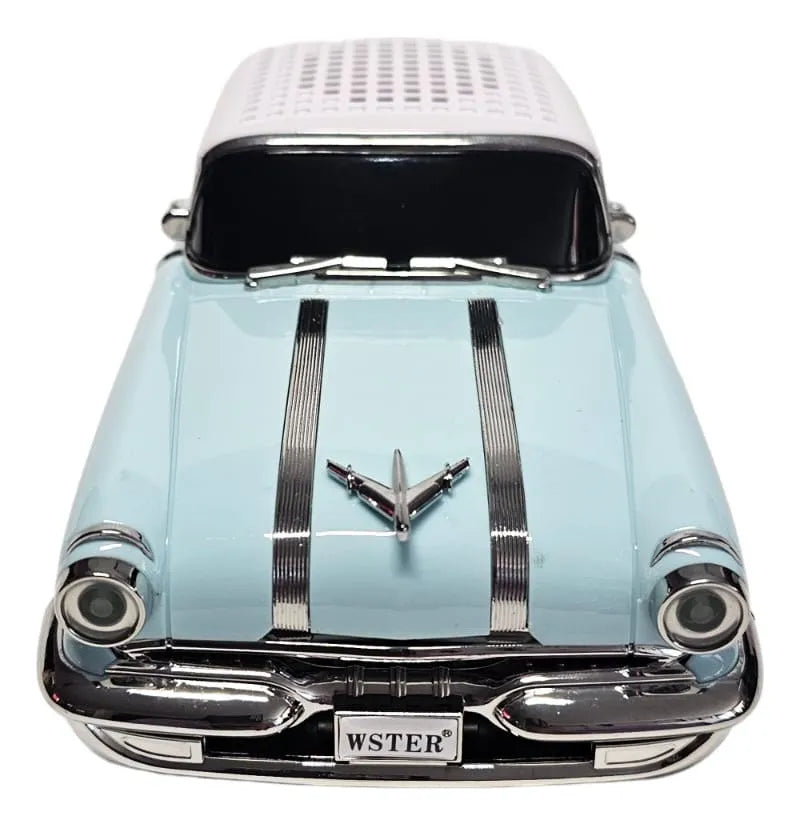 Radio Parlante Carro Ws-598 Bluetooth Fm Usb Y Manos Libres Celeste