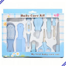 Kit de Higiene para Bebé Recién Nacido 10 Piezas Cepillo Peine Termómetro Color Azul