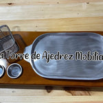 Tabla Para Churrasco Carnes Con Canastilla Nuevas Pino Liso Amarillo