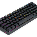 Teclado Dragonborn K630 Qwerty Red Negro Con Luz Rgb Españo Idioma Español Latinoamérica Color Del Teclado Negro