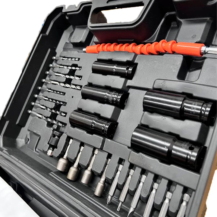 Llave De Impacto Inalámbrica 21v +2 Baterias. 1/2 Brushless - Amarillo - 50/60 Hz