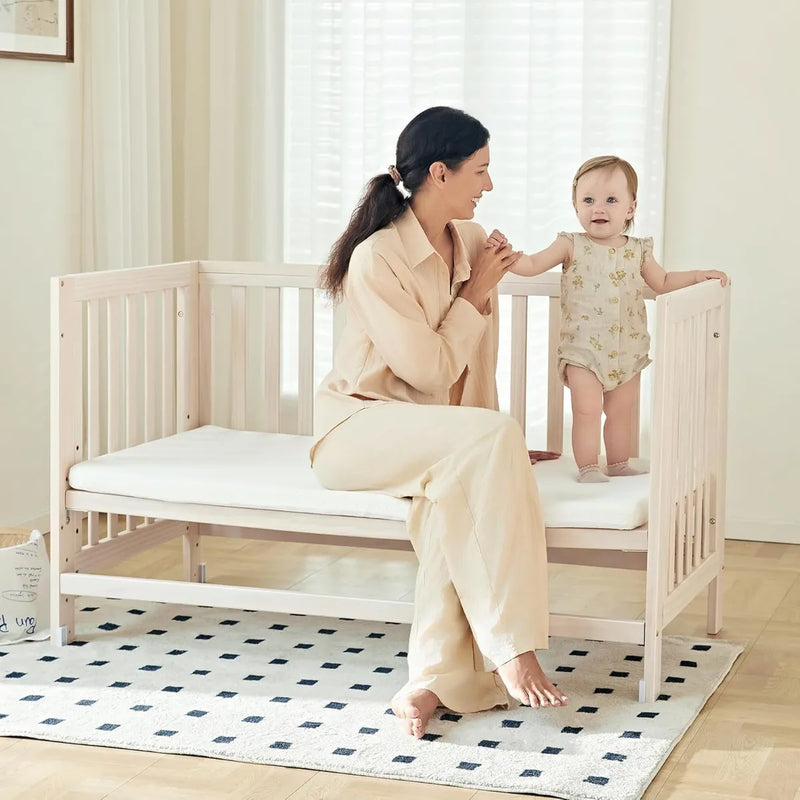 Cuna Evolutiva 6 En 1 De Madera Maciza