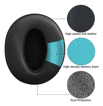 Almohadillas Para Sennheiser Hd 4.50 4.40 Hd350 Hd400s 458bt Negro