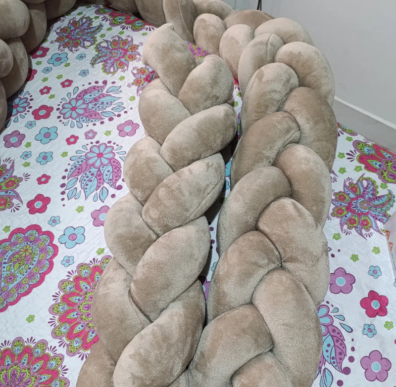 Bumper Trenza Cuna Bebé - 3 Hebras Bumper Trenza Cuna Bebé Babytrencitas Todos Los Colores
