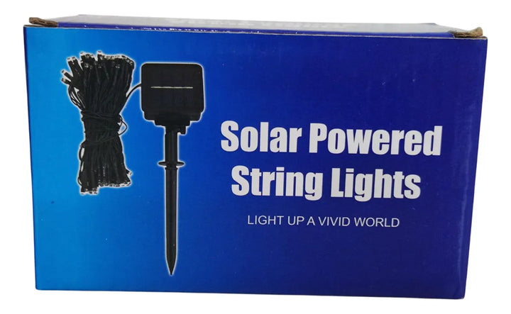 Luces Led Panel Solar Decoración Navideña Exteriores Hogar