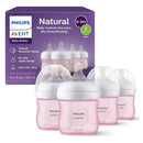 Philips Avent Biberón Con Boquilla Natural Rosa Pack De 4 Un Color Rosado Biberón Ventilado