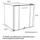 Minibar Challenger Gris De 50.5 Litros Brutos - Cr 051 Titanium Negro