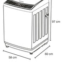 Lavadora Automática 13 Kg Panel Digital Cw5713dg Challenger Gris