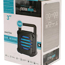 Kit 5 Mini Bocina 3 Pulgadas Bluetooth Luz Led Usb Gts-1363 Color Negro
