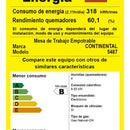 Estufa De Empotrar Vidrio Parrilla Hierro Fundido 5487 Gas Natural