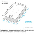 Estufa De Inducción Vidrio Vitroceramico Dos Puestos 30cm