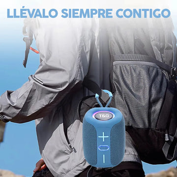 Parlante Portátil Bluetooth Inalámbrico Tws Negro Con Ipx5
