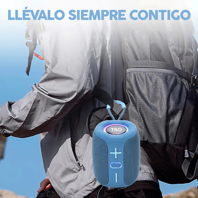 Parlante Portátil Bluetooth Inalámbrico Tws Negro Con Ipx5