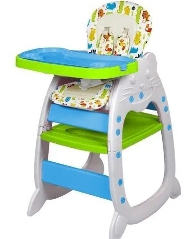 Silla Comedor Escritorio Reclinable Para Niños Y Niñas Gato Rosado