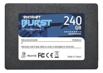Disco sólido interno Patriot Burst PBU240GS25SSDR 240GB negro